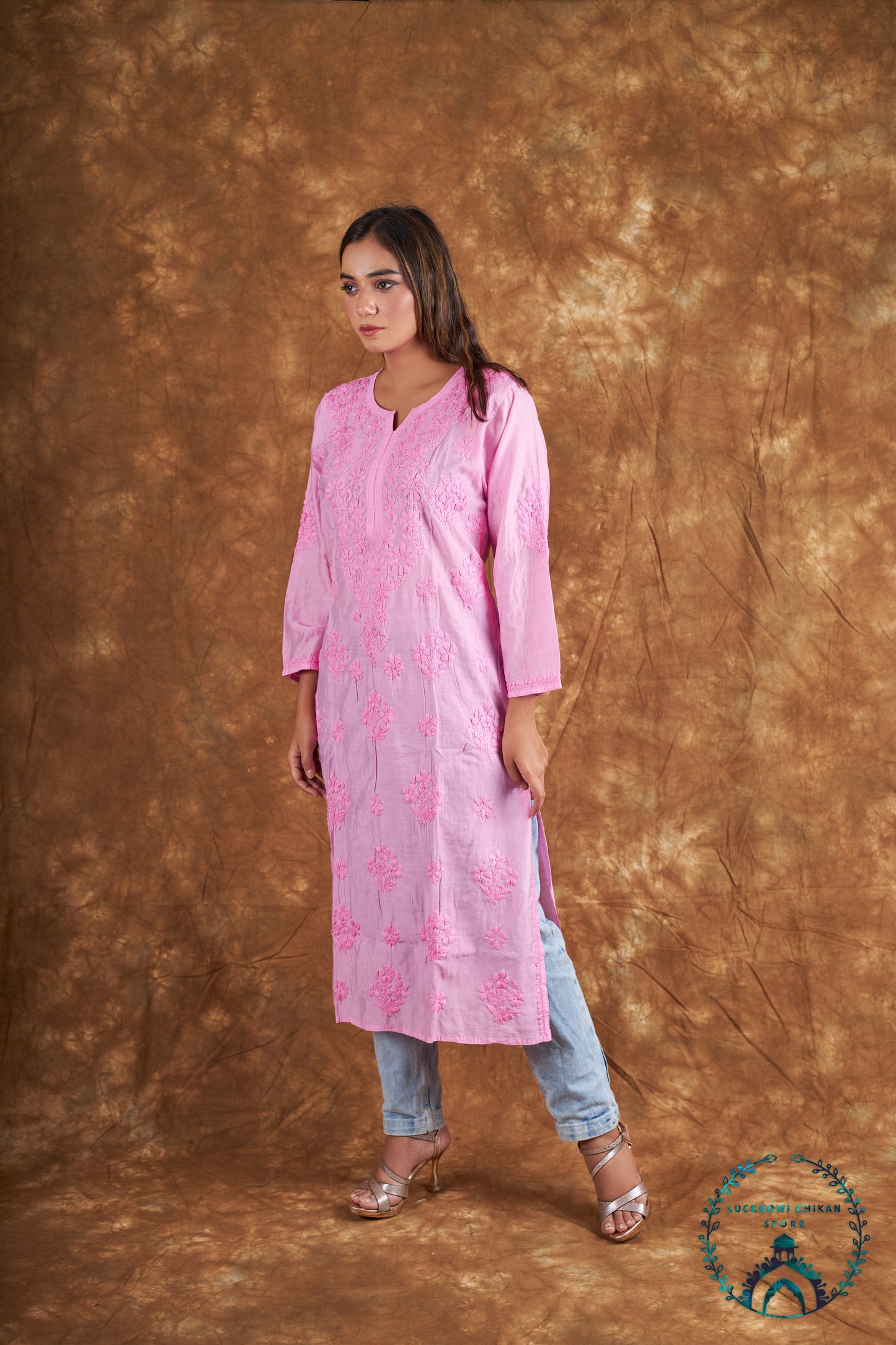 Chanderi Long Kurta