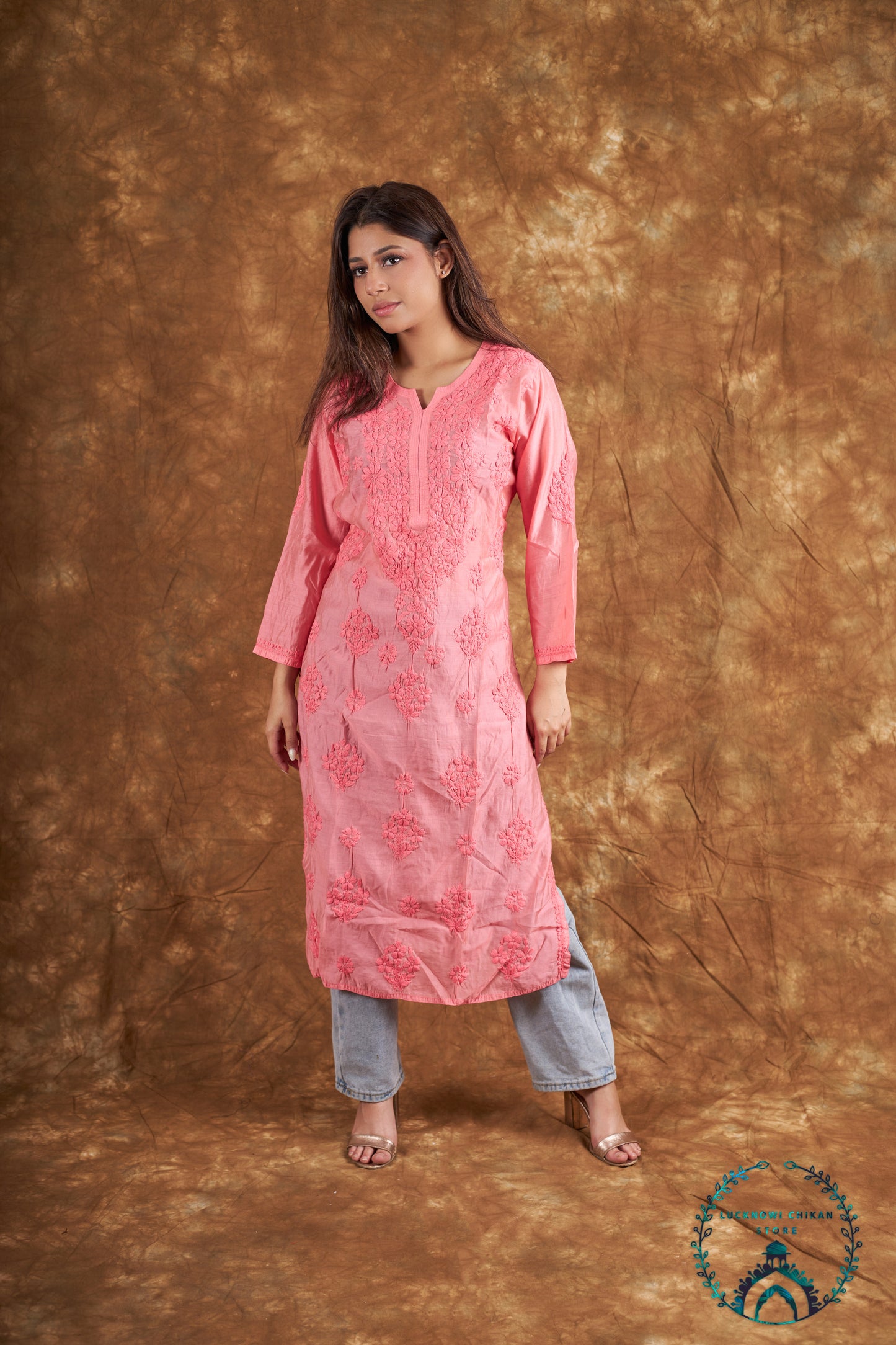 Chanderi Long Kurta