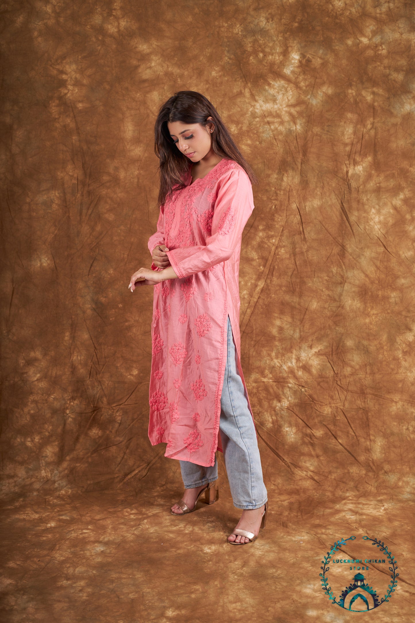 Chanderi Long Kurta