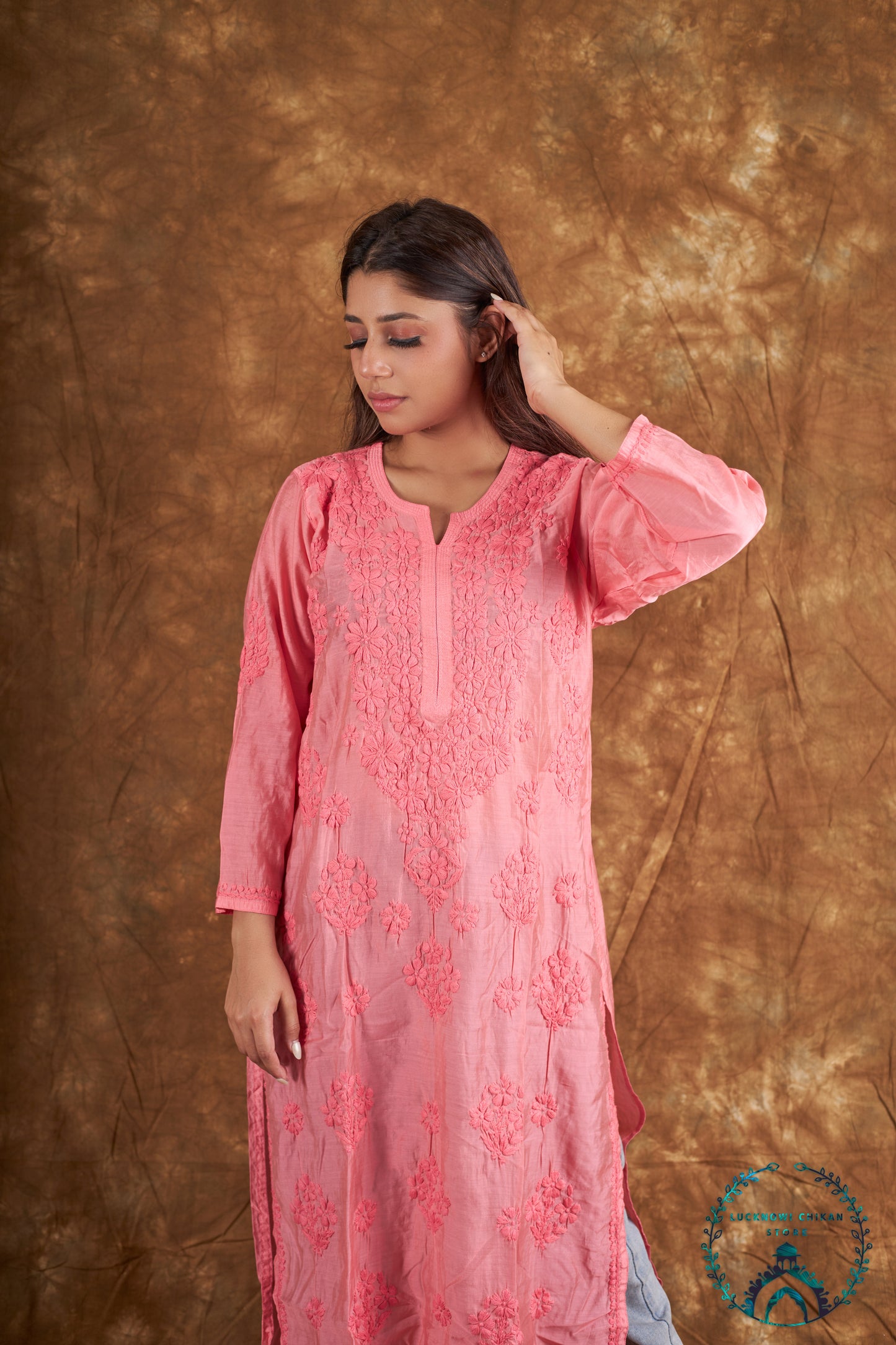 Chanderi Long Kurta