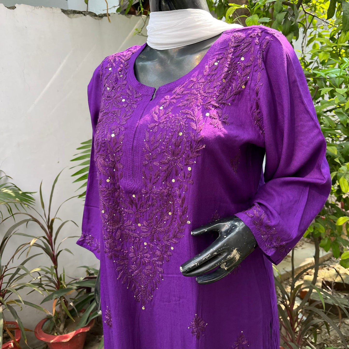Rayon Mukaish Kurta