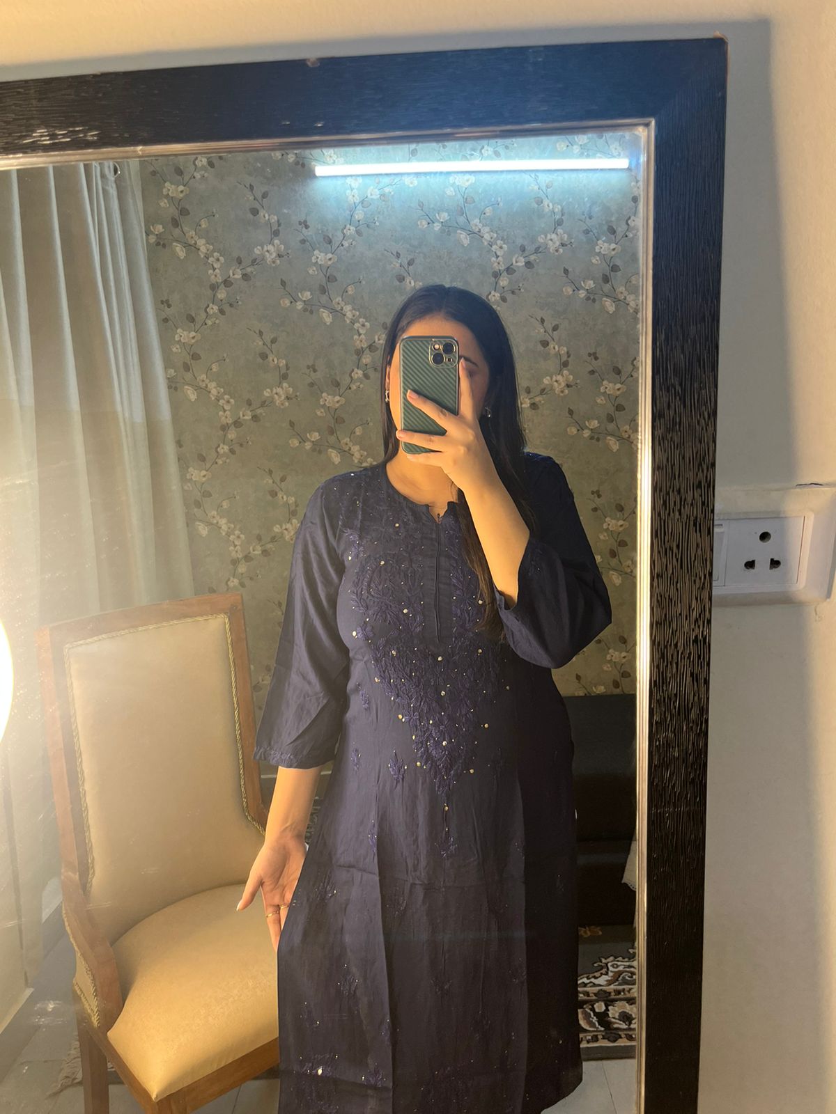 Rayon Mukaish Kurta