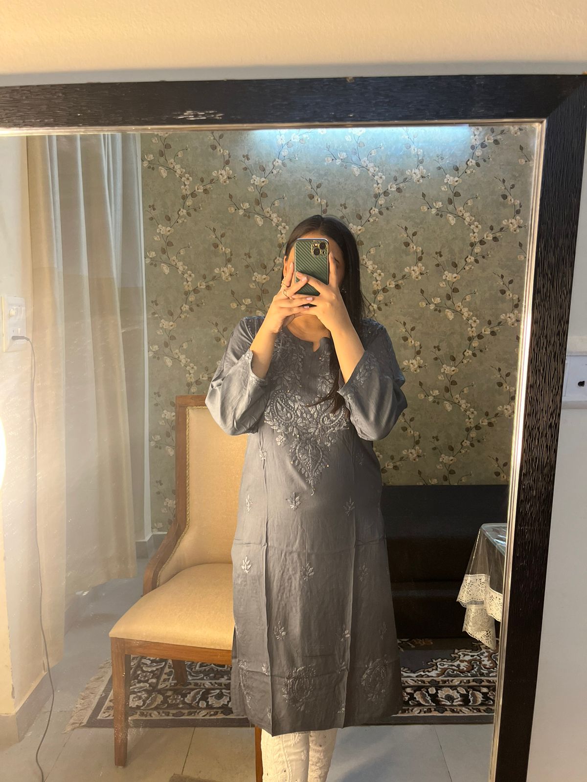 Rayon Mukaish Kurta