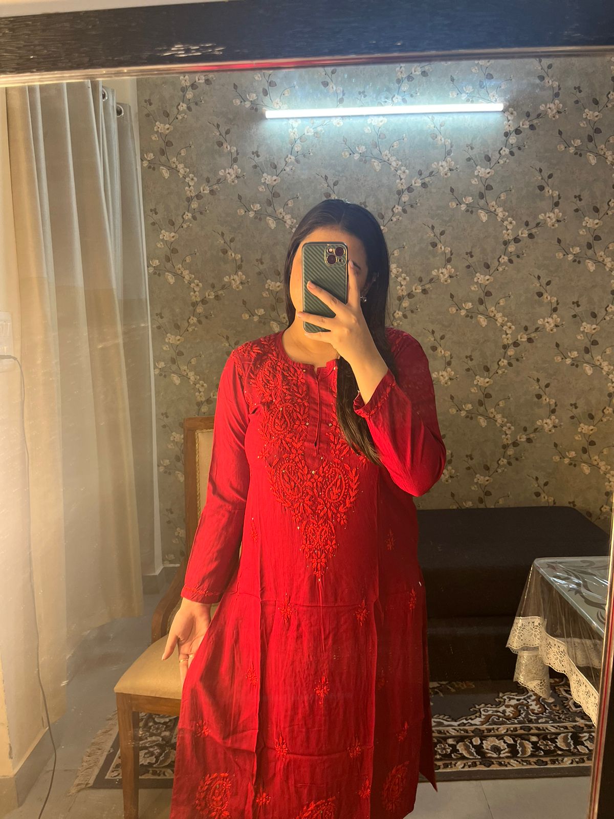 Rayon Mukaish Kurta