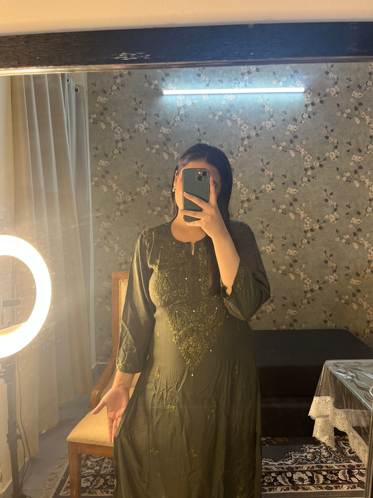 Rayon Mukaish Kurta