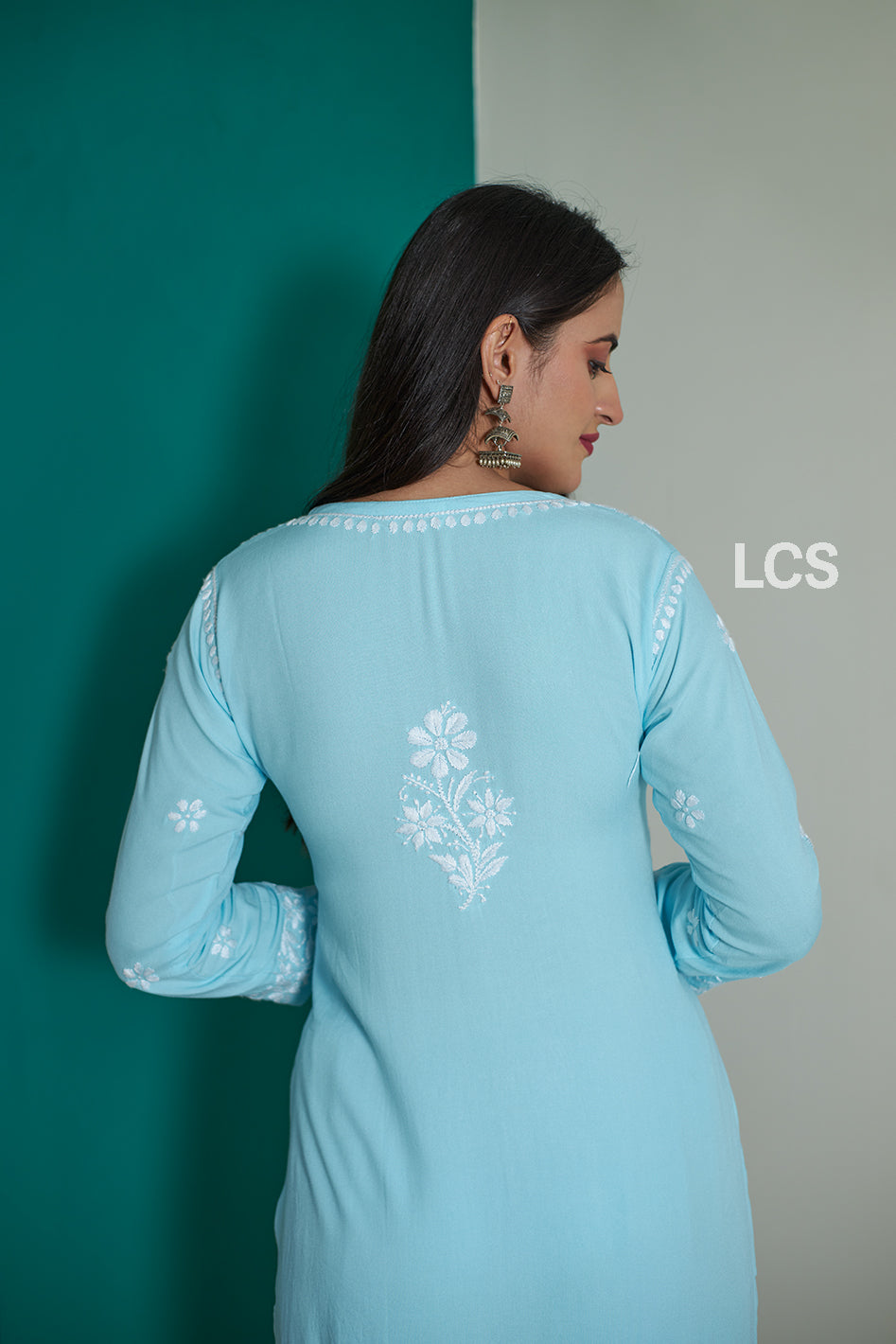 Akriti Modal Chikankari Kurta Plazzo Set