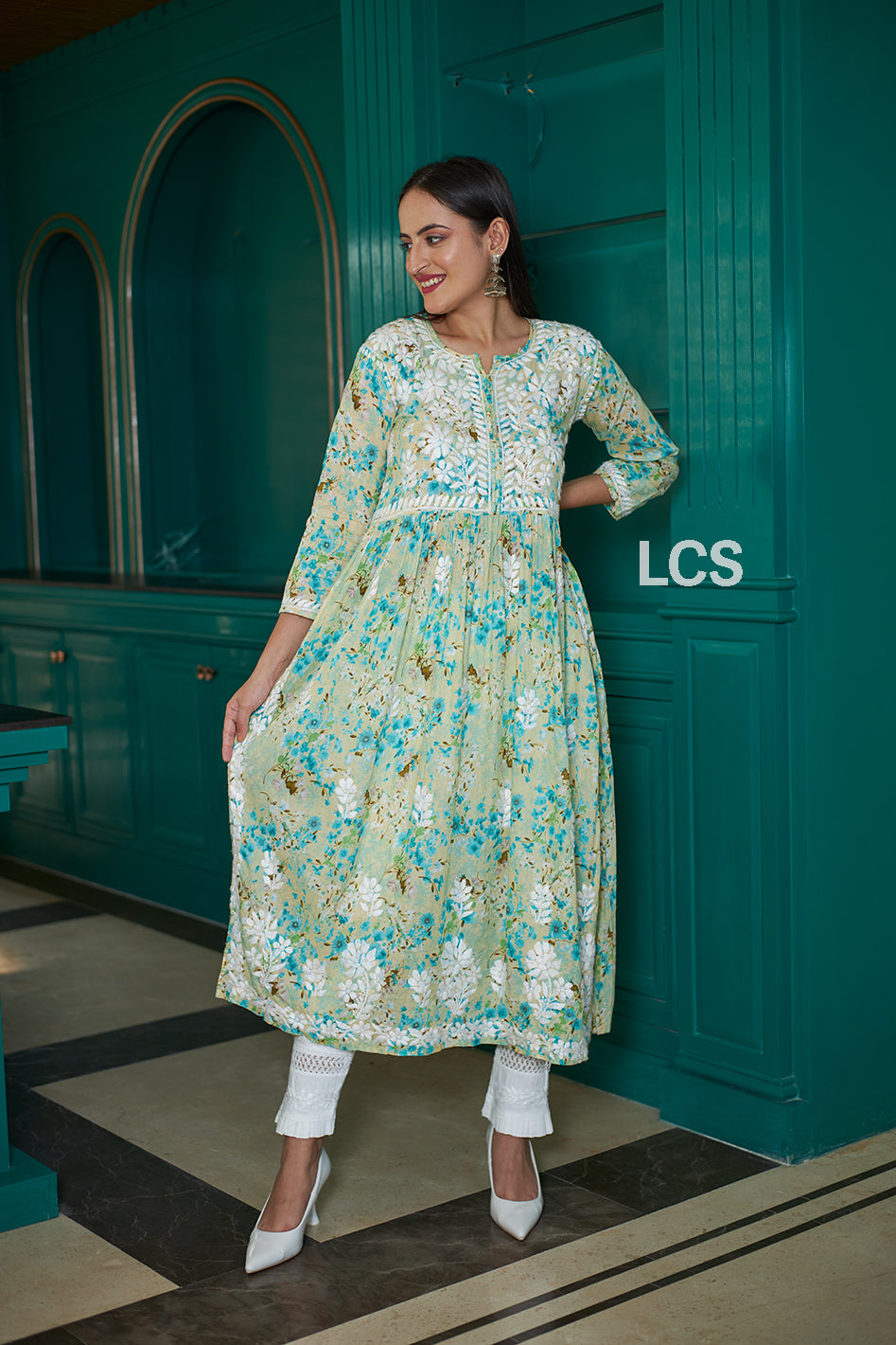 Mastani Chikankari Gown
