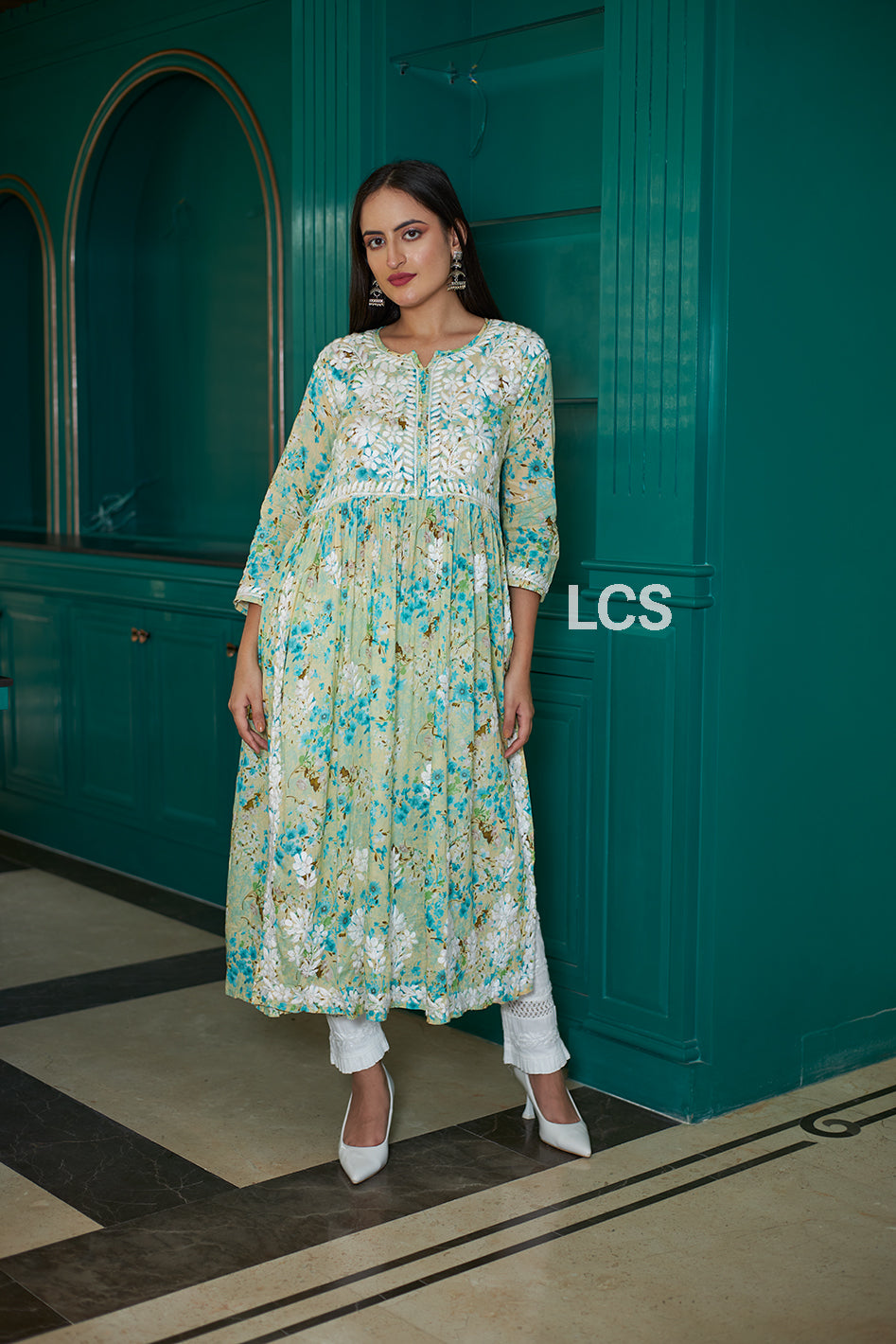 Mastani Chikankari Gown