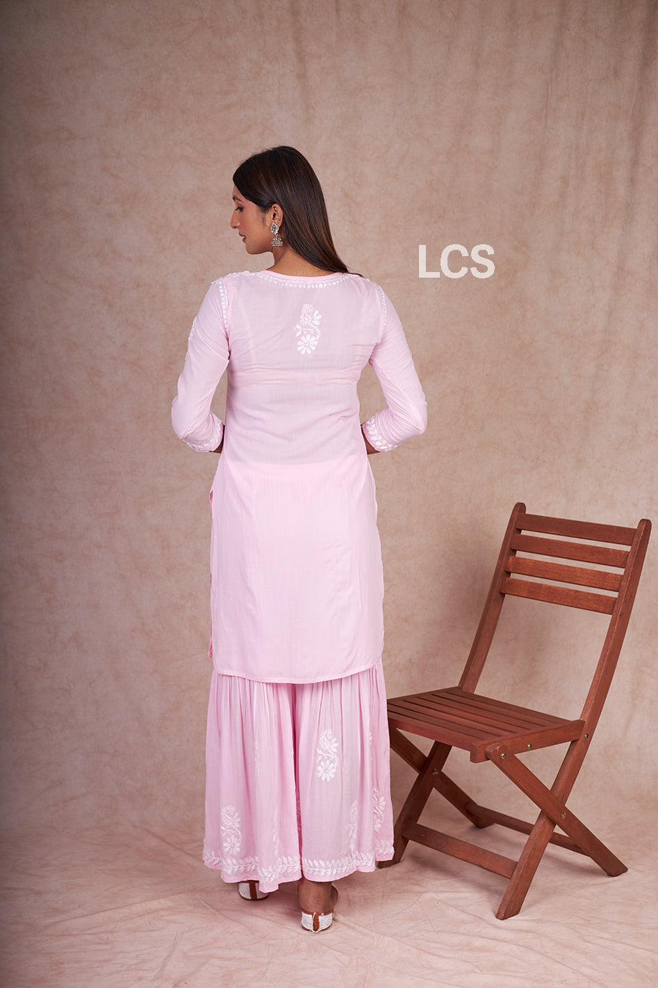 Nora Chikankari Modal Gharara Set