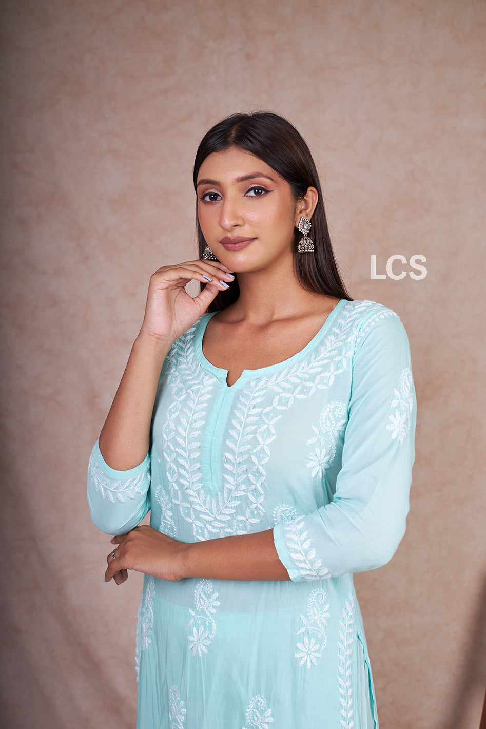 Nora Chikankari Modal Gharara Set