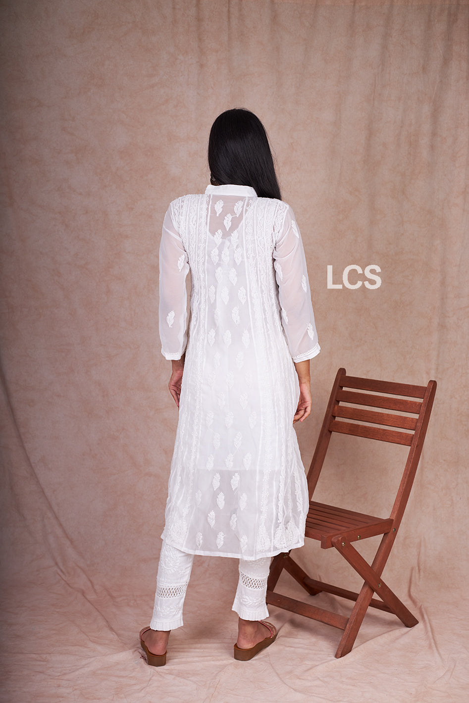 Georgette A Line Gown