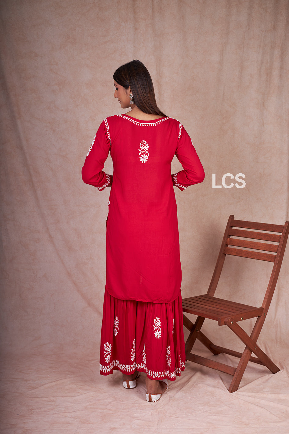 Nora Chikankari Modal Gharara Set