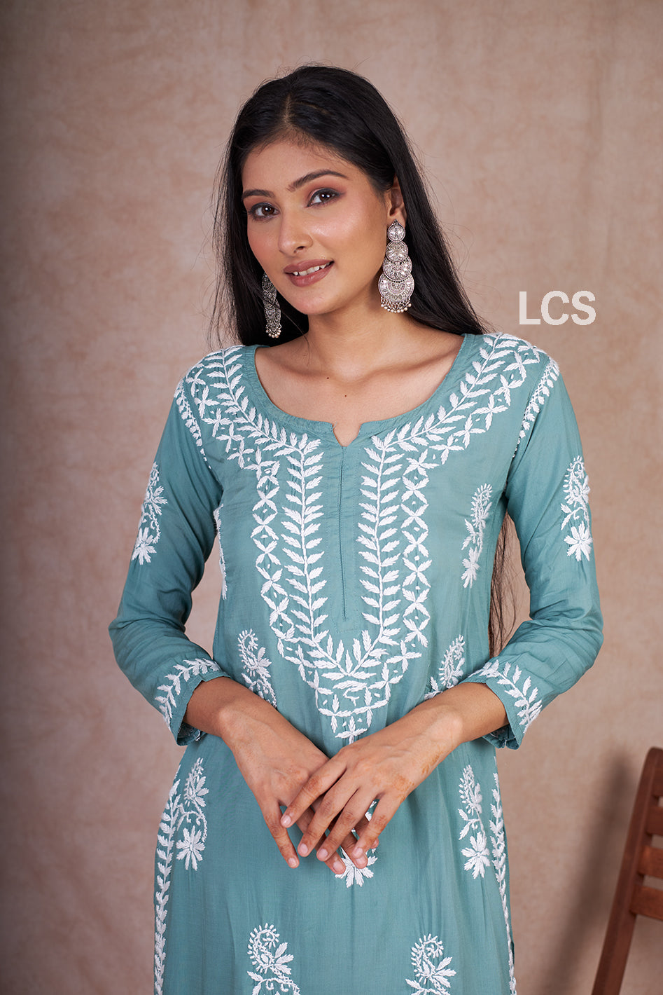 Nora Chikankari Modal Gharara Set