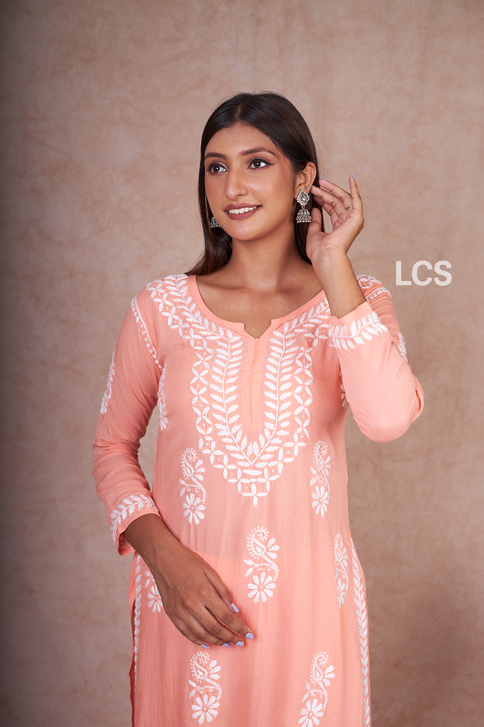 Nora Chikankari Modal Gharara Set