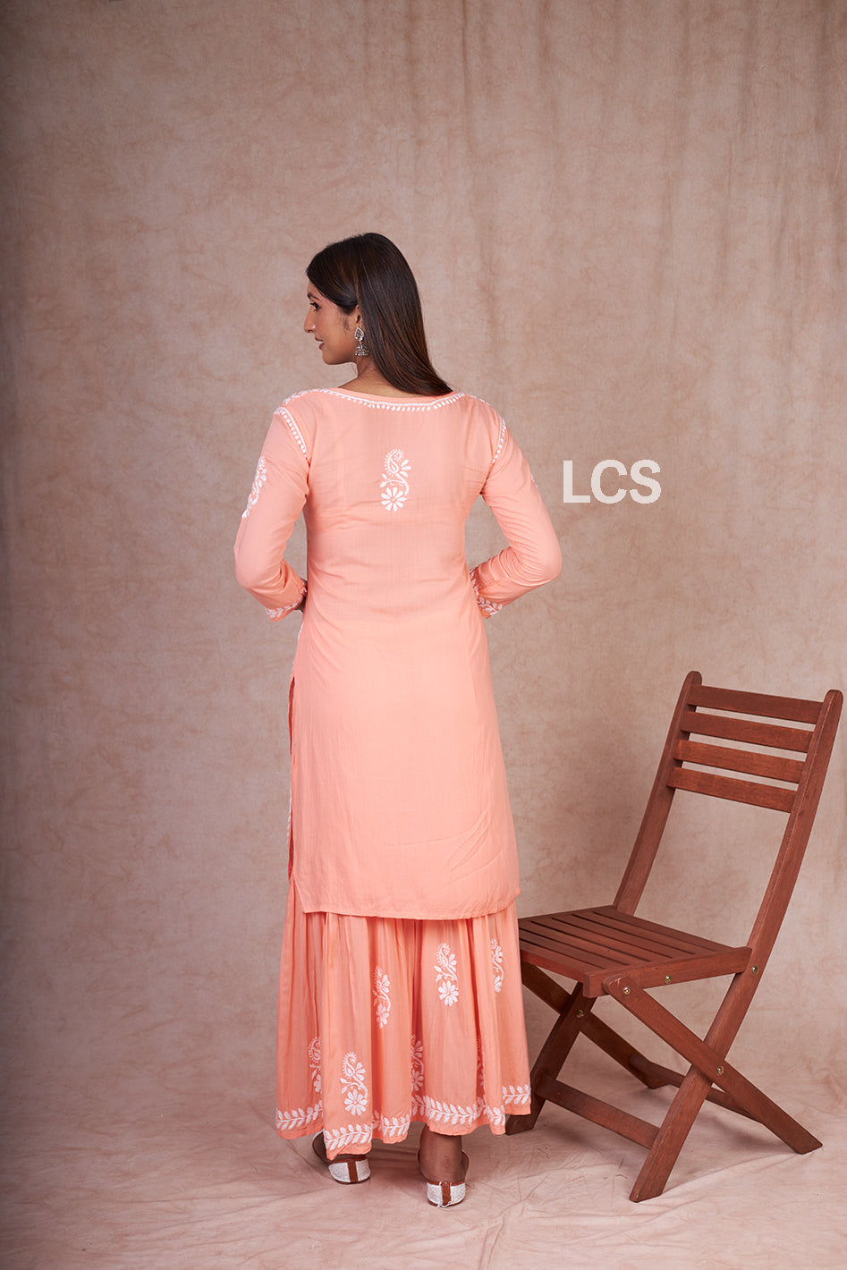 Nora Chikankari Modal Gharara Set