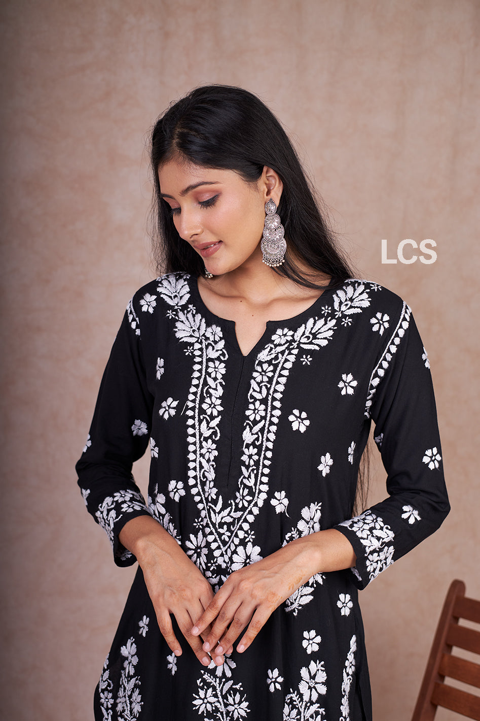Akriti Modal Chikankari Kurta Plazzo Set