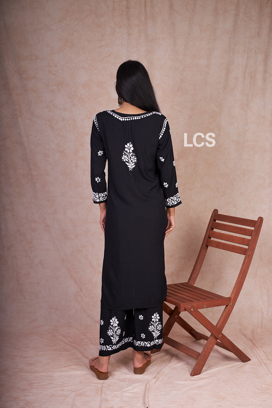 Akriti Modal Chikankari Kurta Plazzo Set