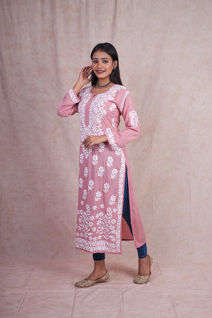 lucknowi chikankari kurta