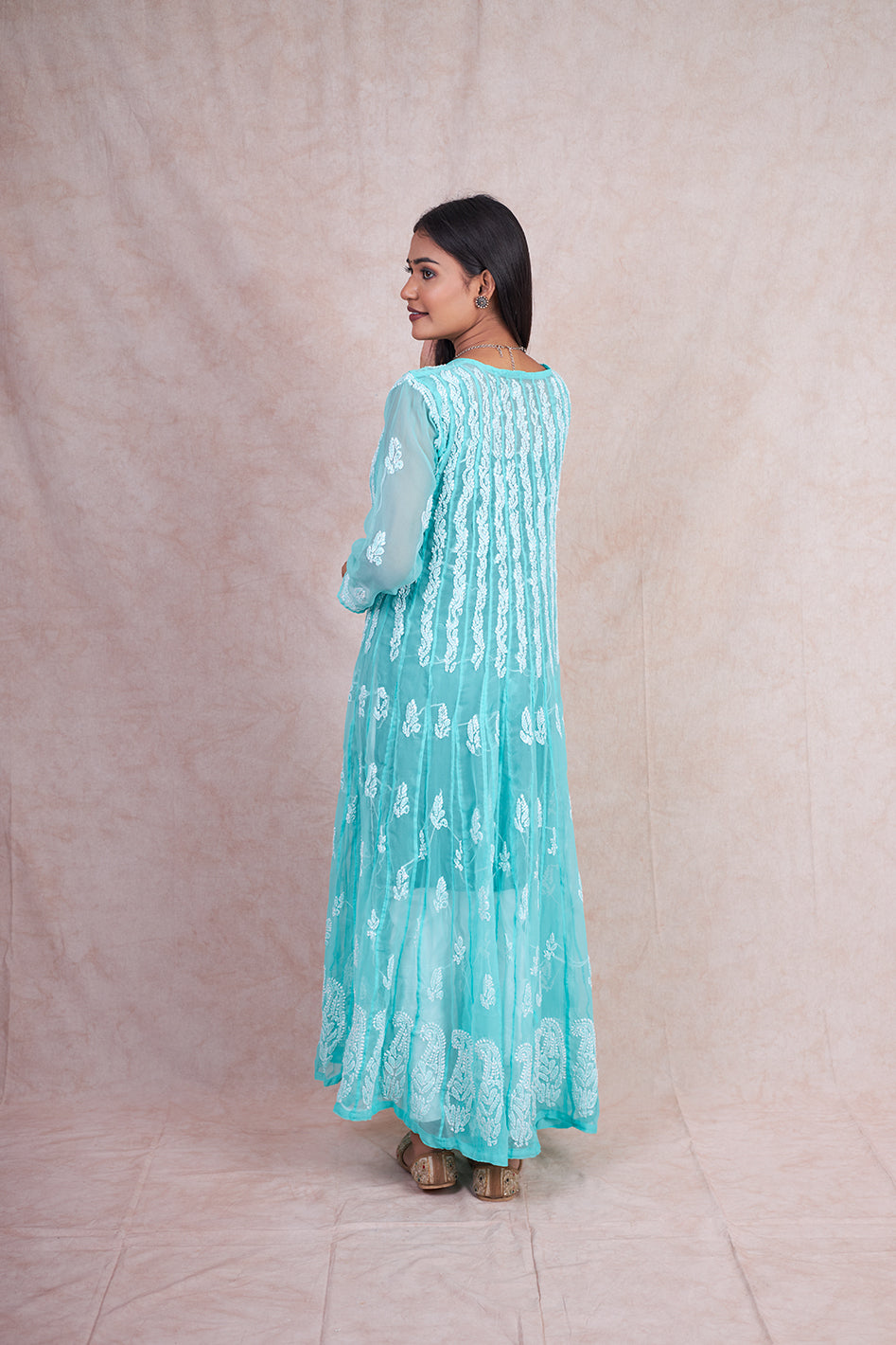 Georgette 56 Kali Anarkali Gown