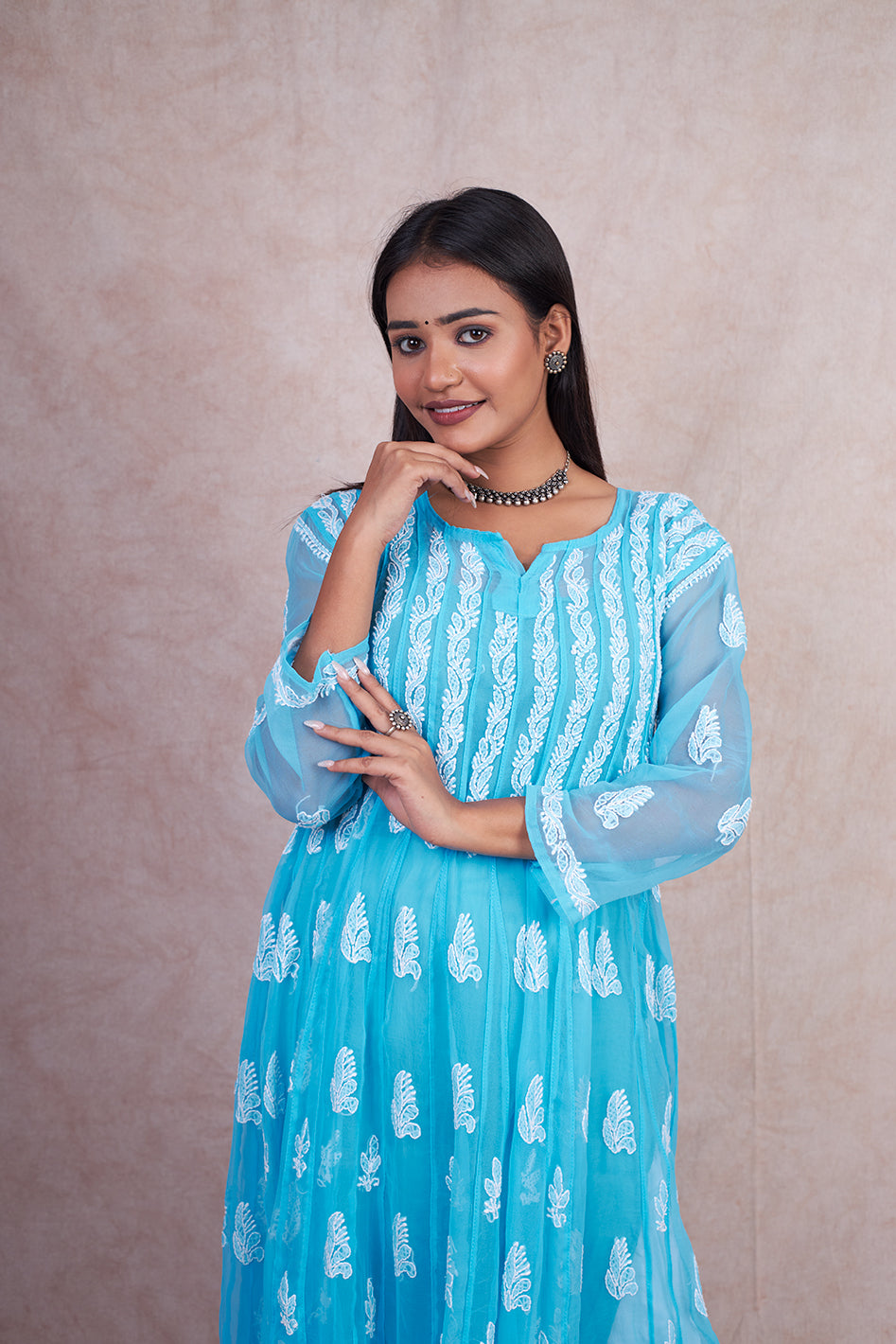 Georgette 56 Kali Anarkali Gown