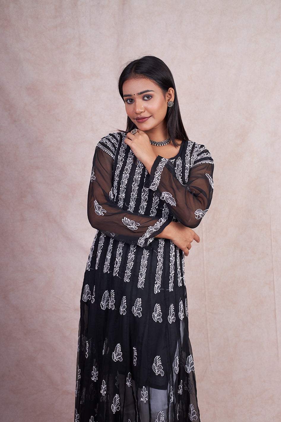 Georgette 56 Kali Anarkali Gown