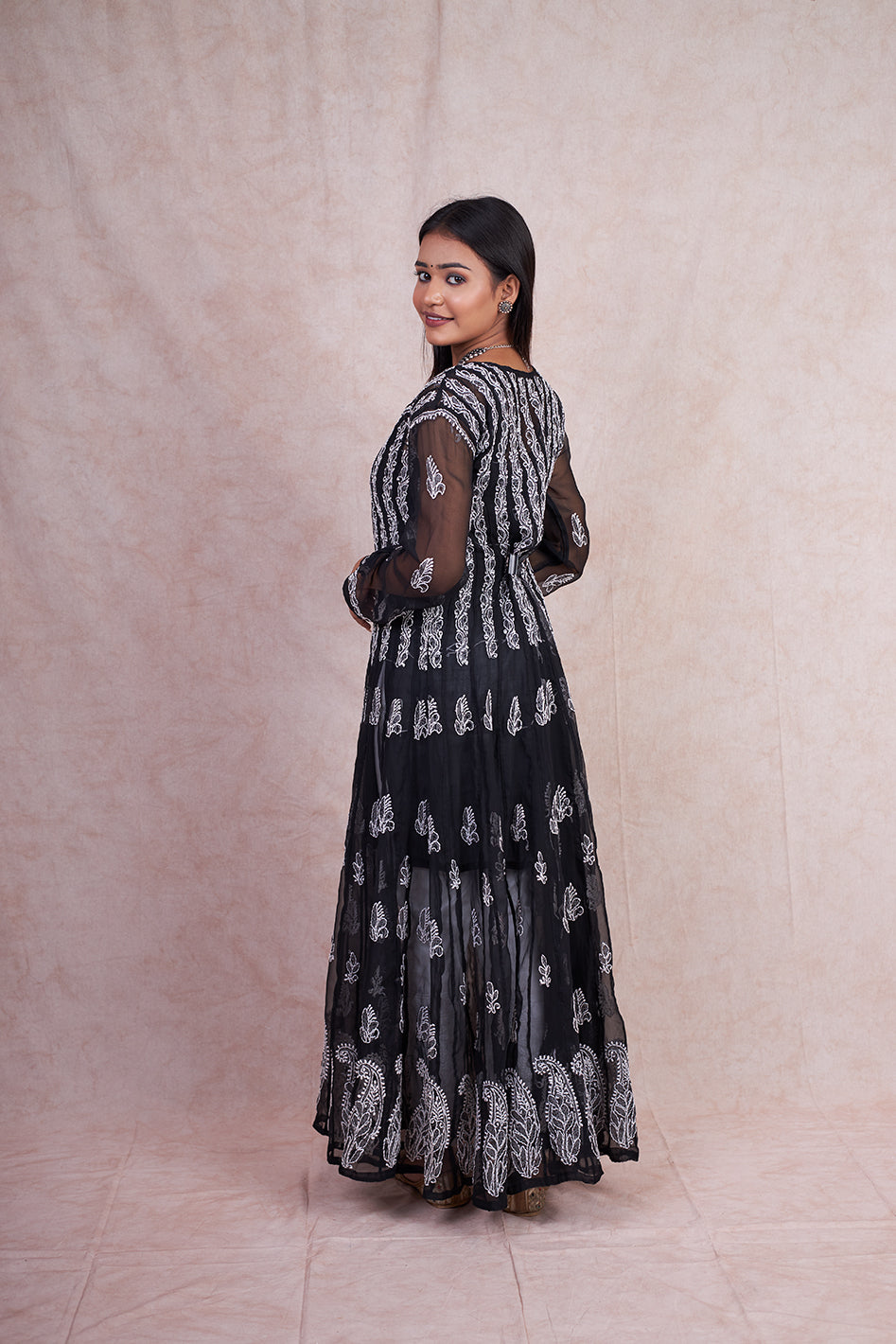 Georgette 56 Kali Anarkali Gown