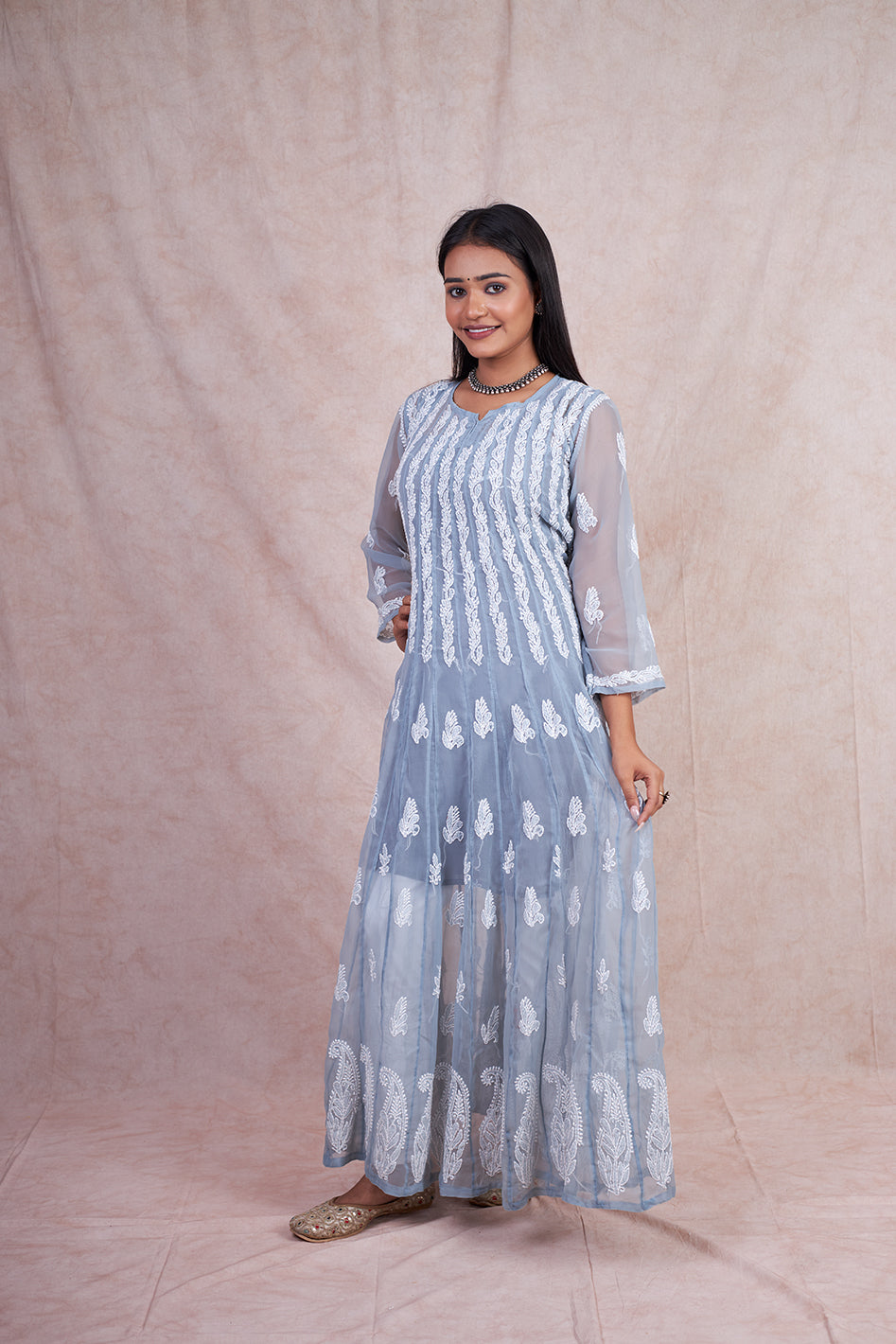 Georgette 56 Kali Anarkali Gown