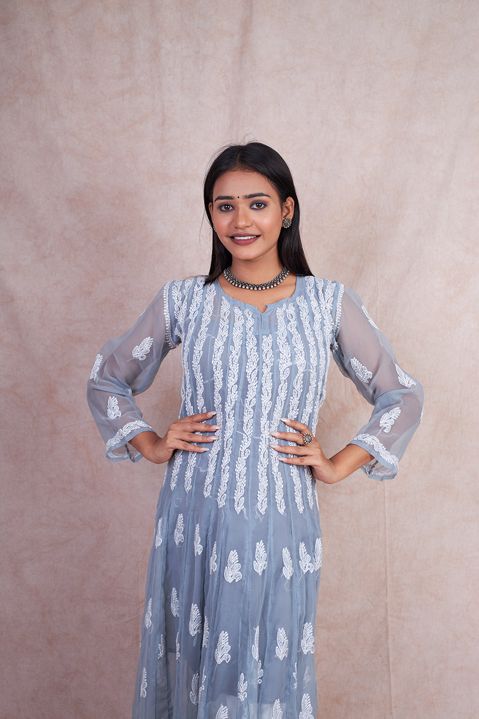 Georgette 56 Kali Anarkali Gown