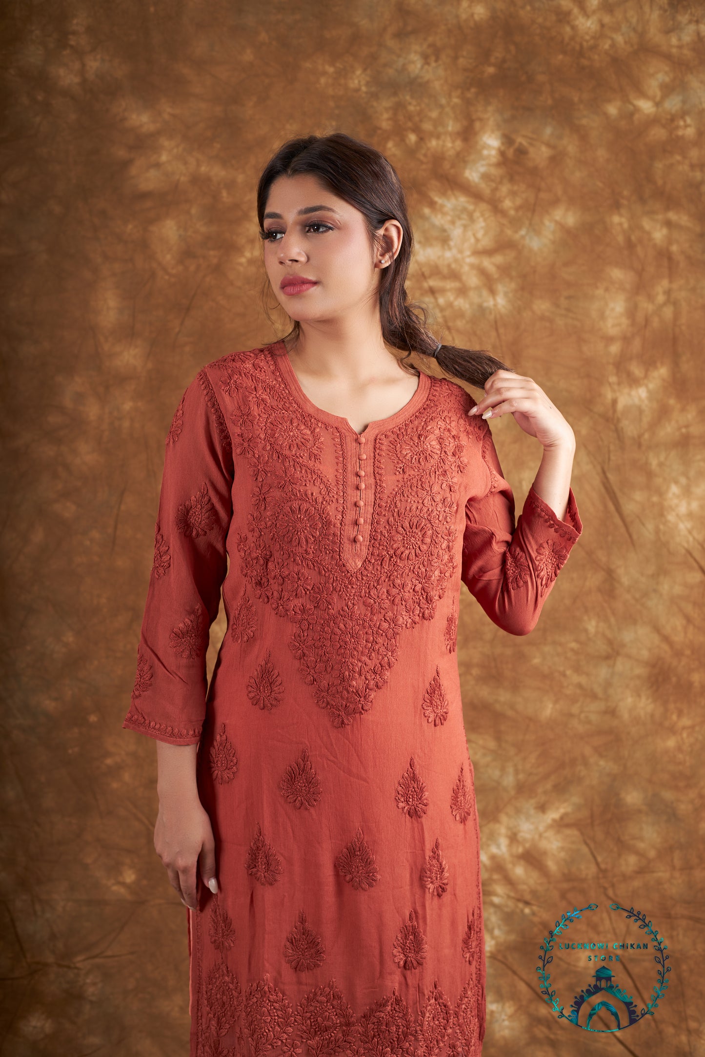 Viscose 3D Work Kurta