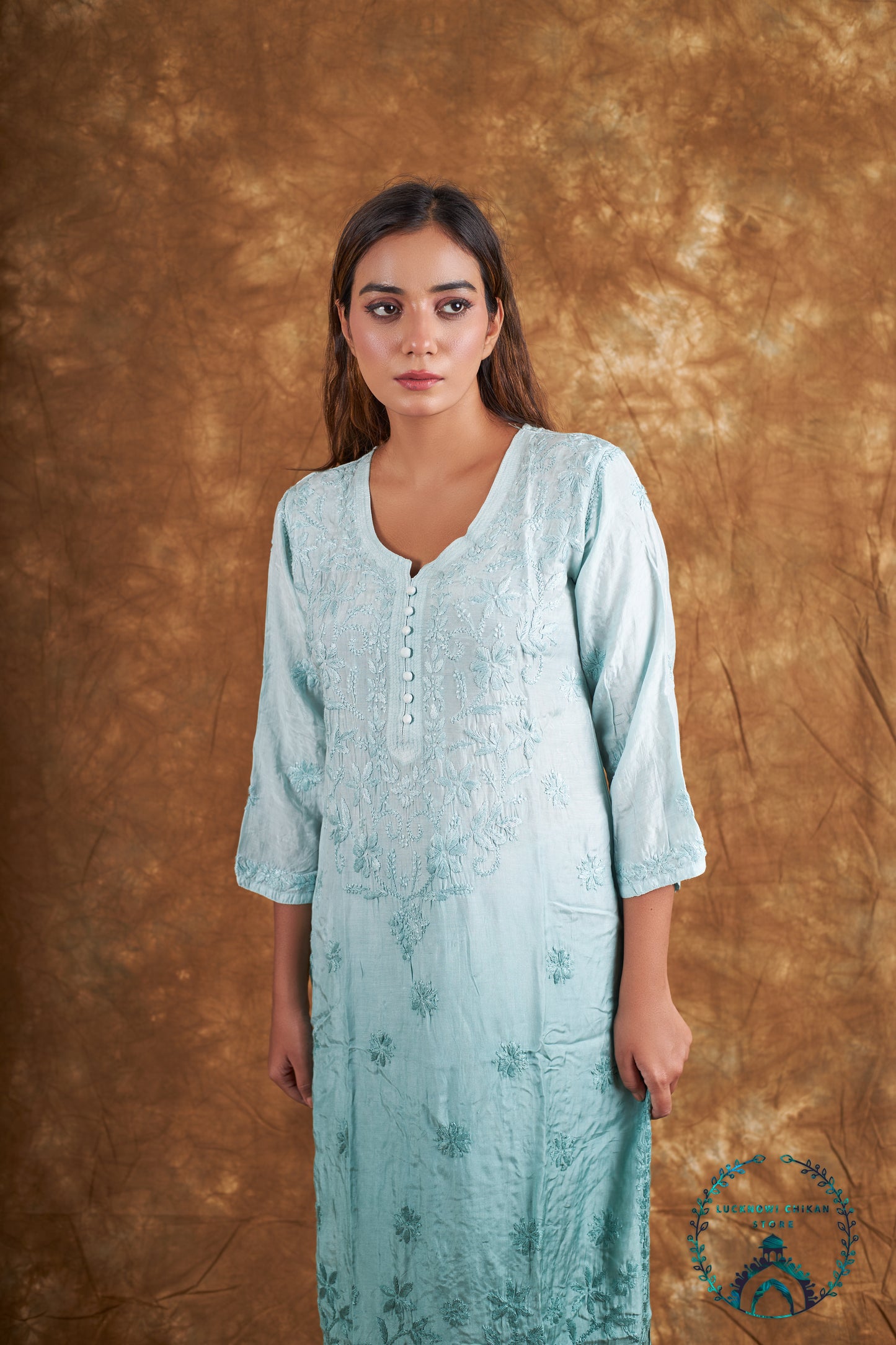 Muslin Heavy Daman Kurta