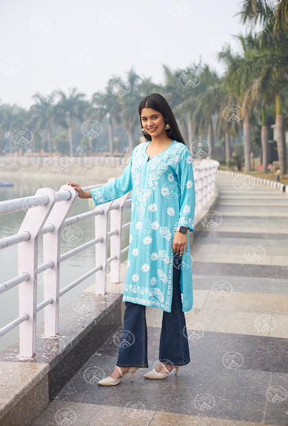 georgette kurti
