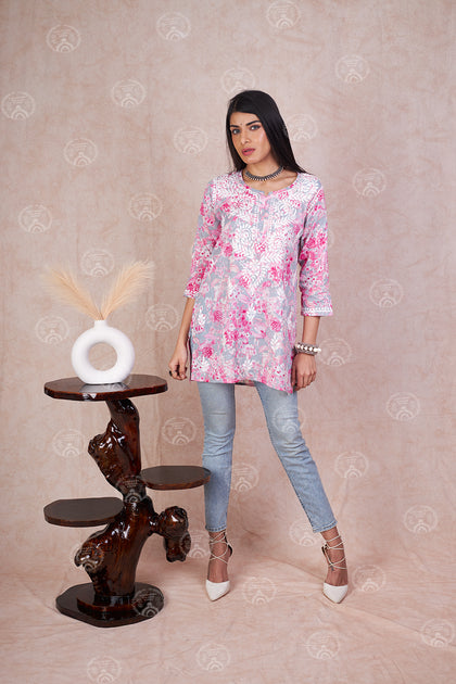 mulmul short kurti