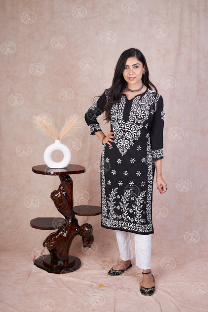 lucknowi chikan co-ord set