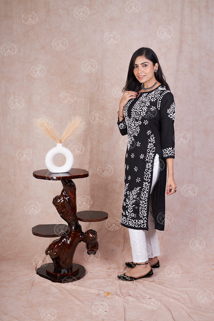 lucknowi chikan co-ord set