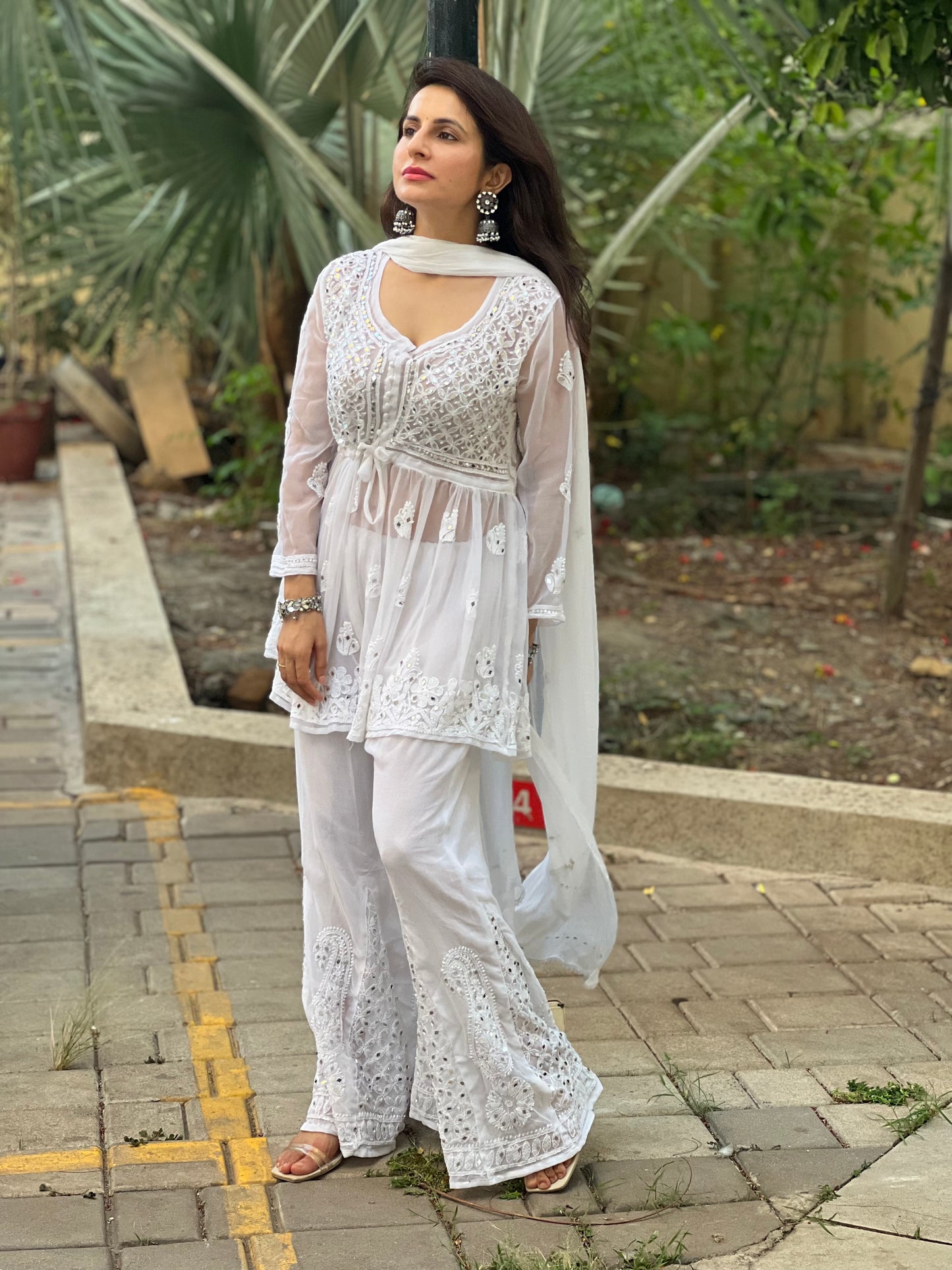 Georgette Short Kurta Set
