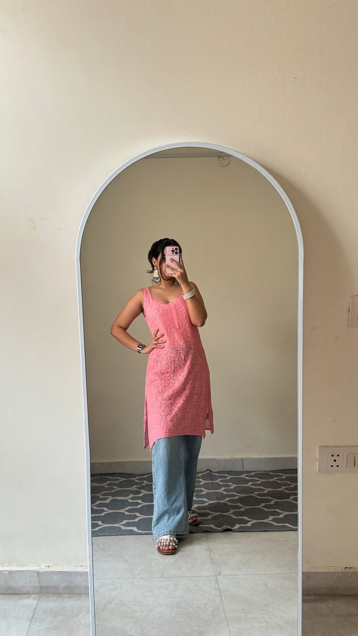 lucknowi chikankari kurta
