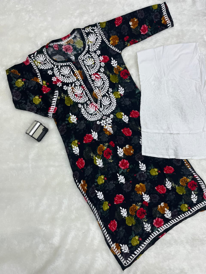 rayon cotton kurti design
