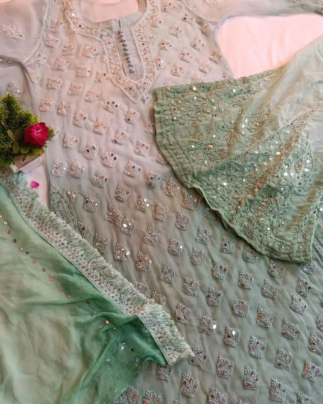 georgette kurti