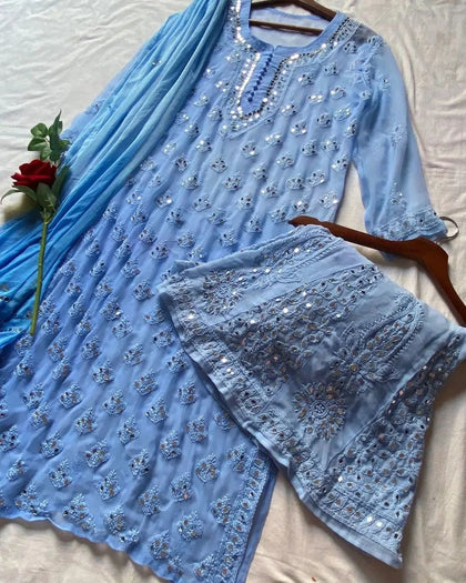georgette kurti