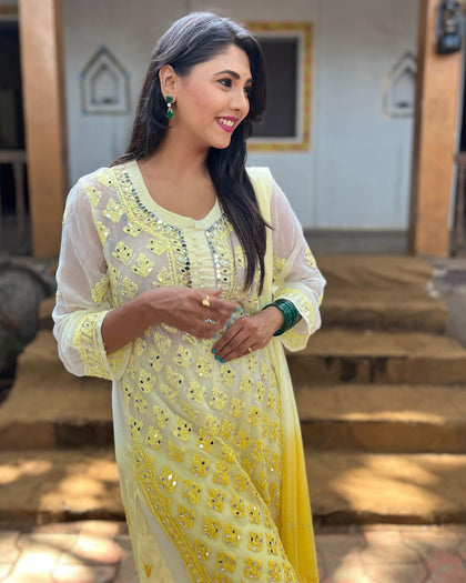 georgette kurti