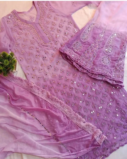 georgette kurti