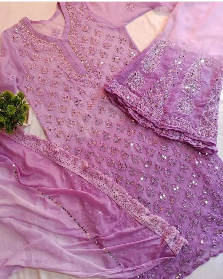georgette kurti