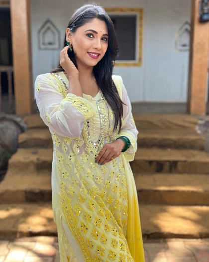 georgette kurti