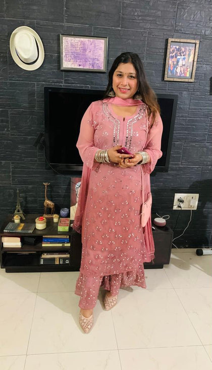 georgette kurti