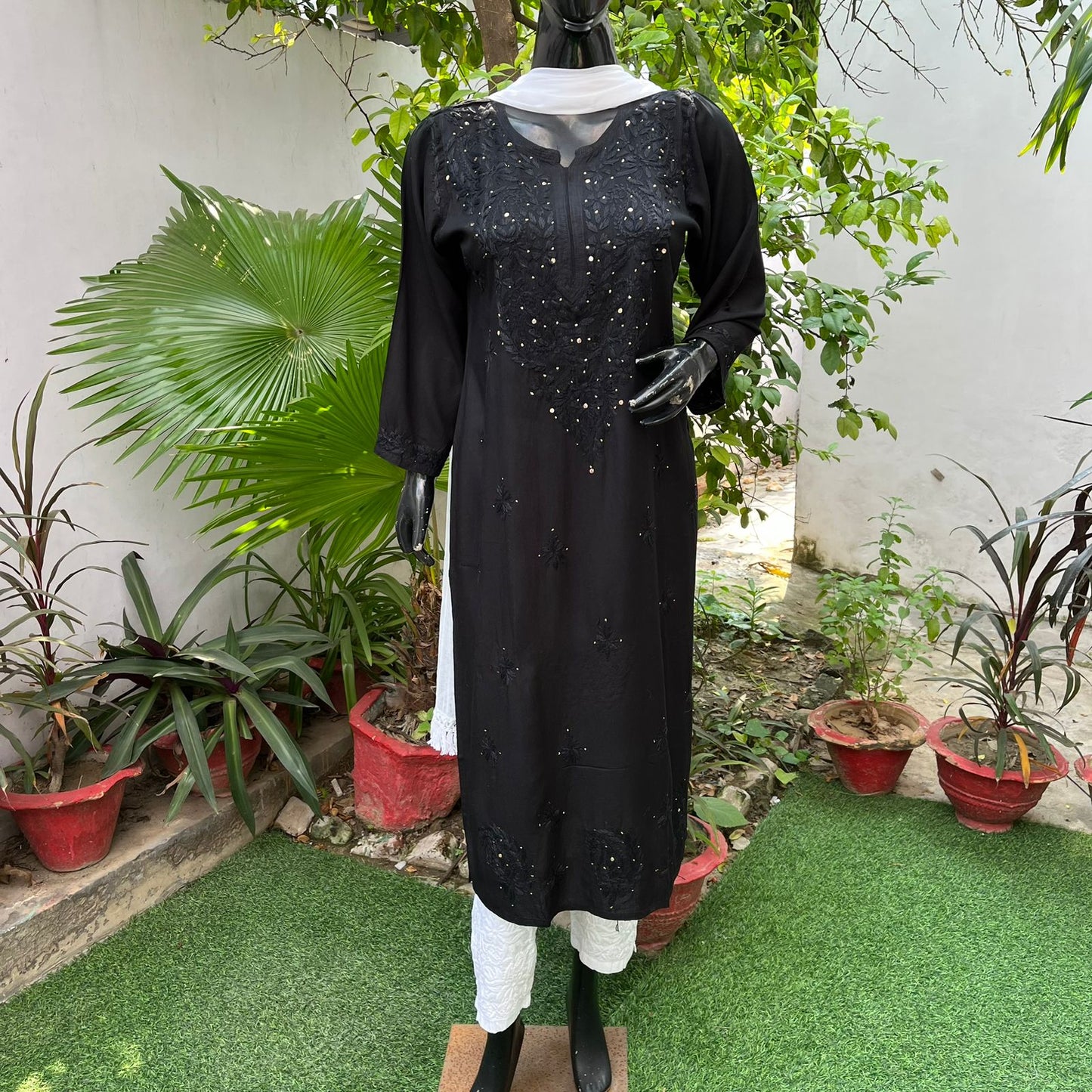 Rayon Mukaish Kurta