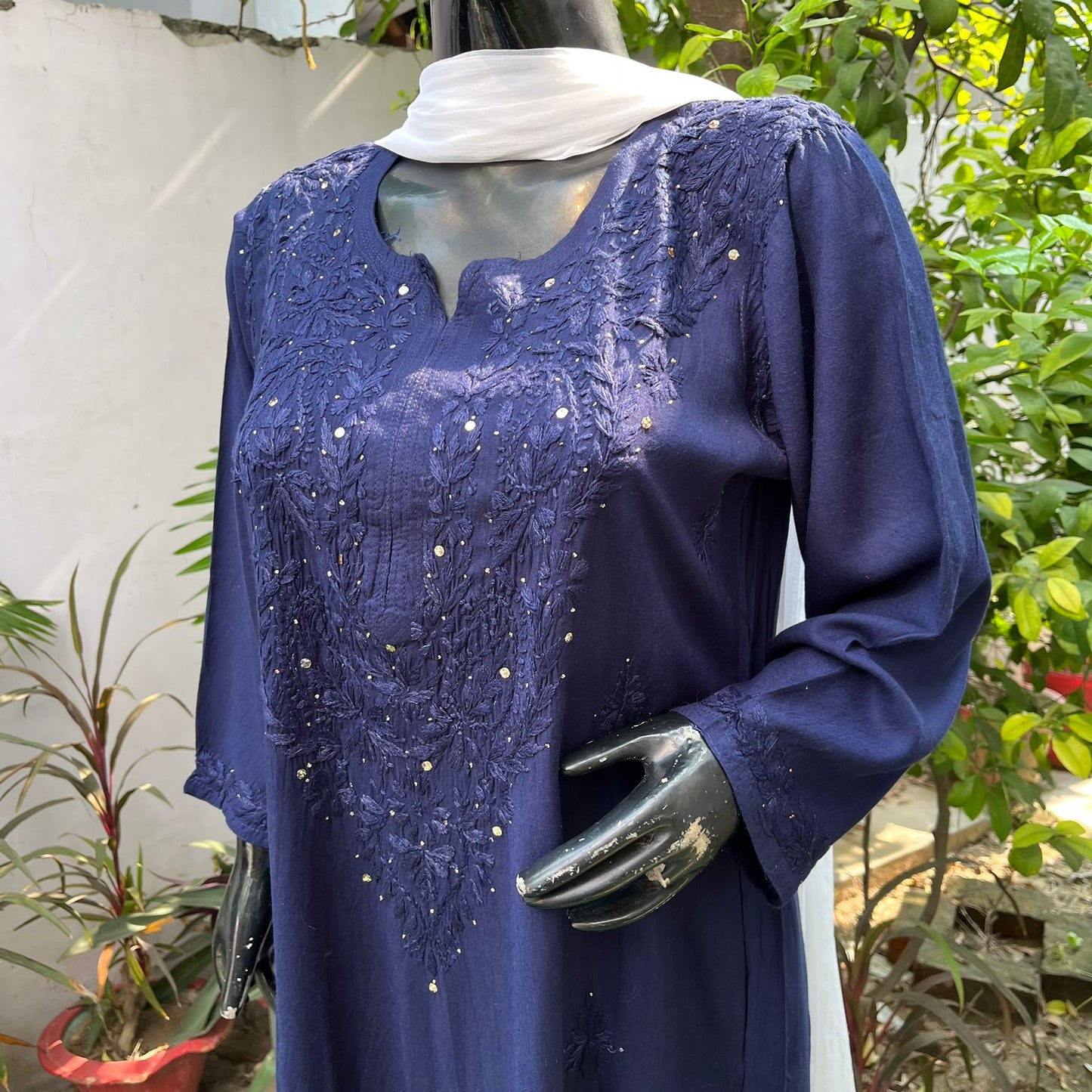 Rayon Mukaish Kurta