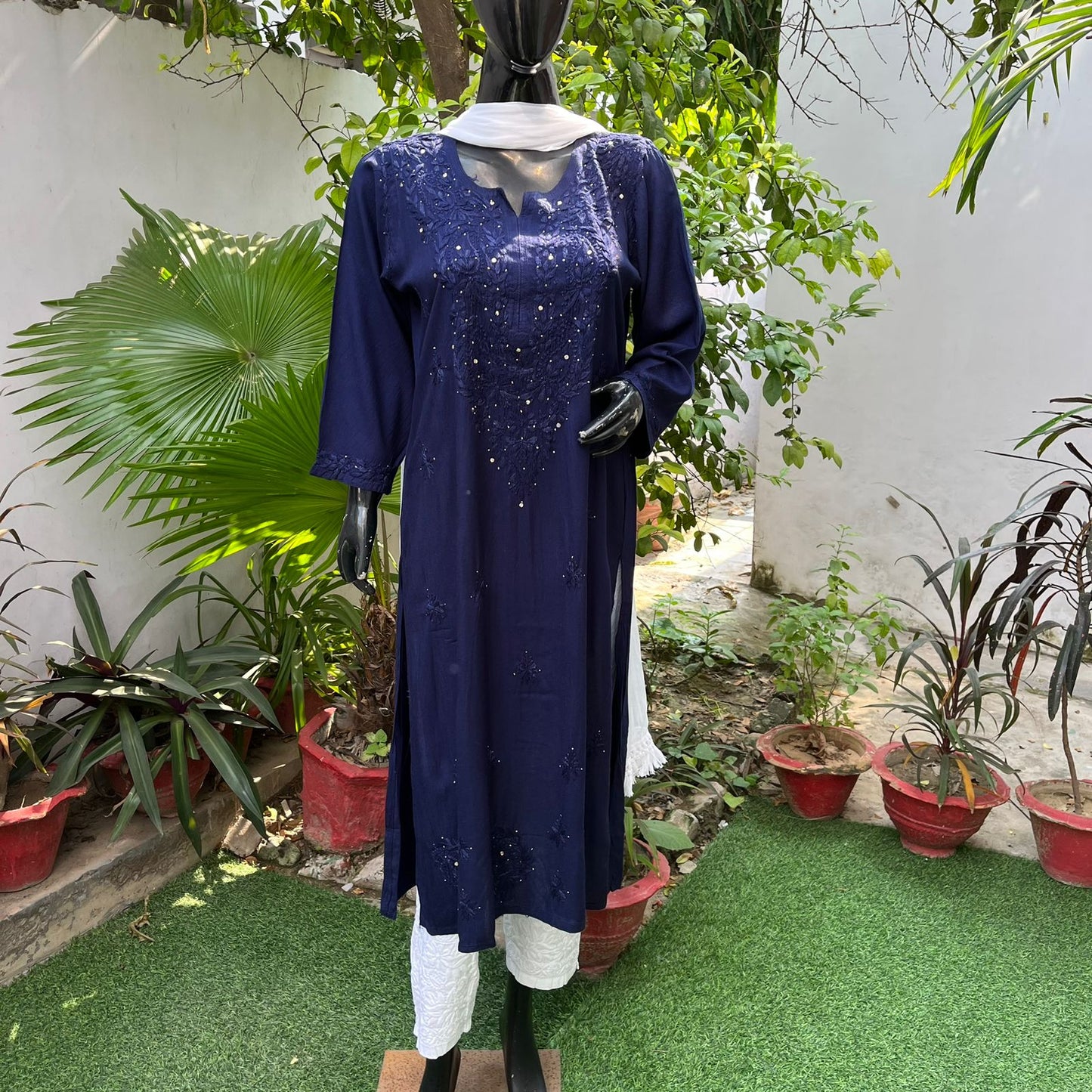 Rayon Mukaish Kurta