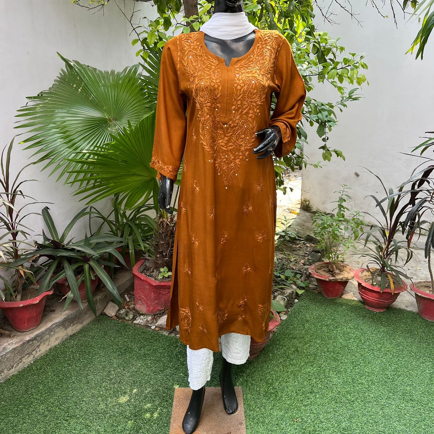 Rayon Mukaish Kurta