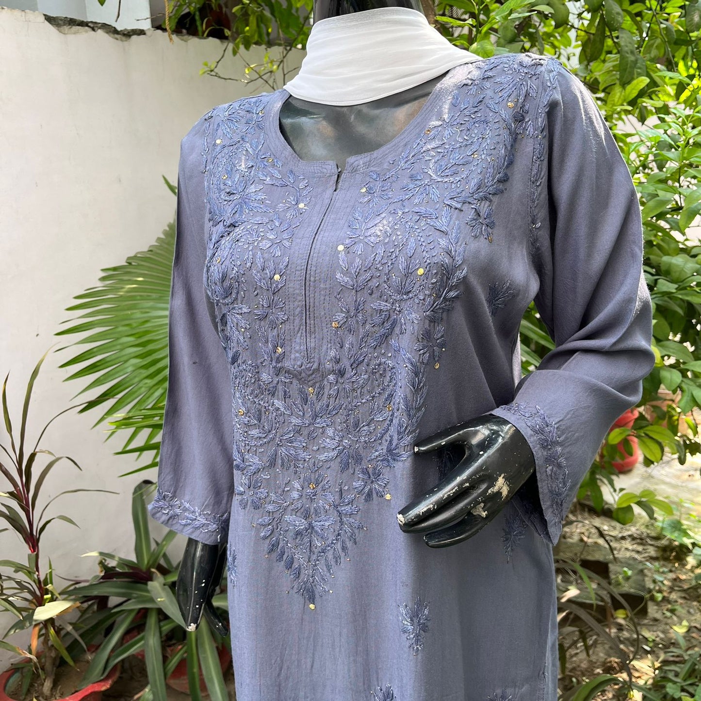 Rayon Mukaish Kurta