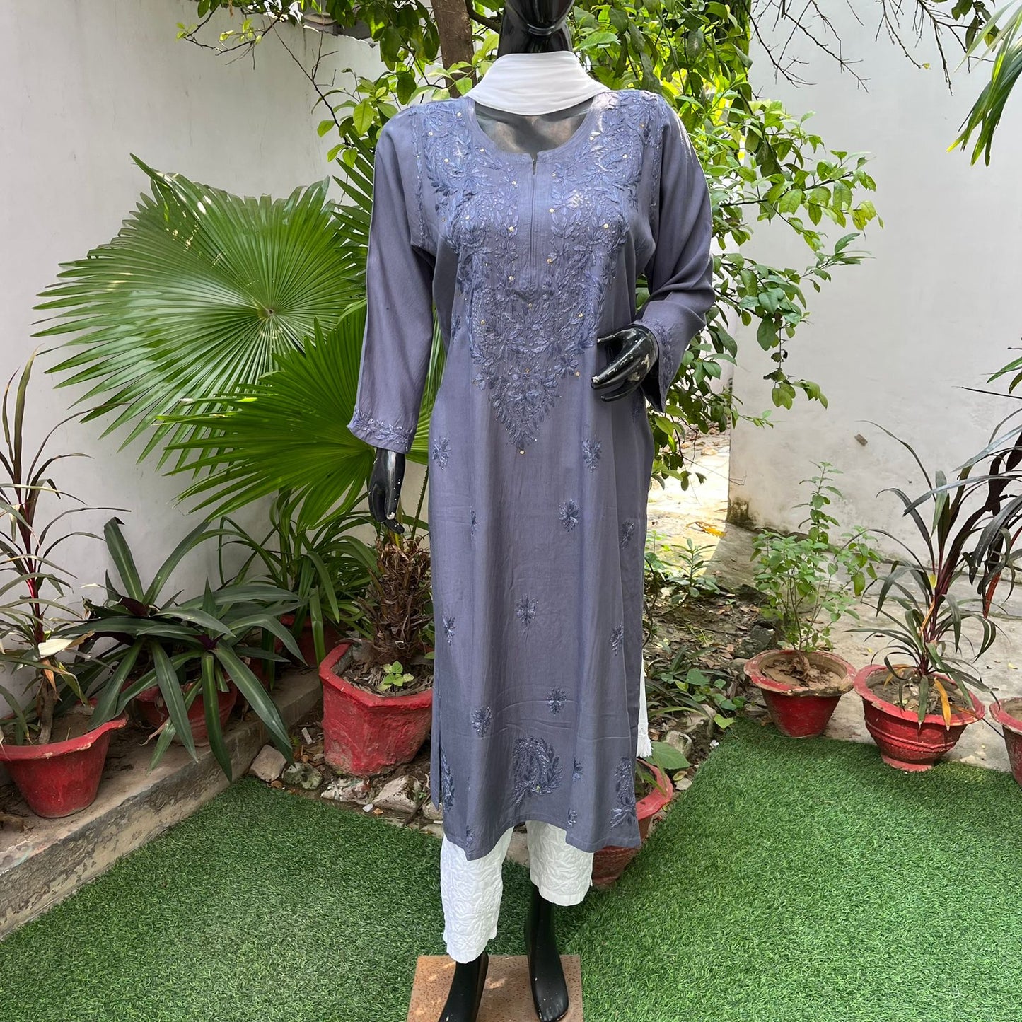 Rayon Mukaish Kurta